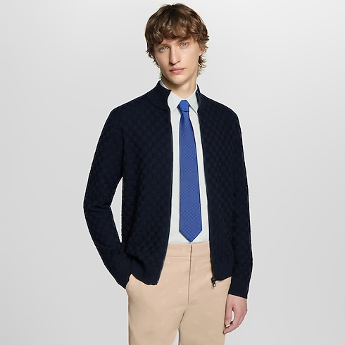S00 For Men New Formal Micro Damier Tie | Louis Vuitton ® (Product zoom)