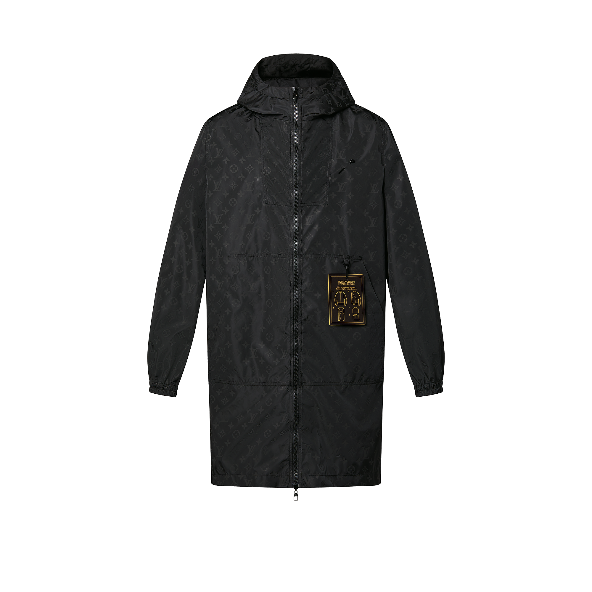 Mid-Length Monogram Nylon Windbreaker
