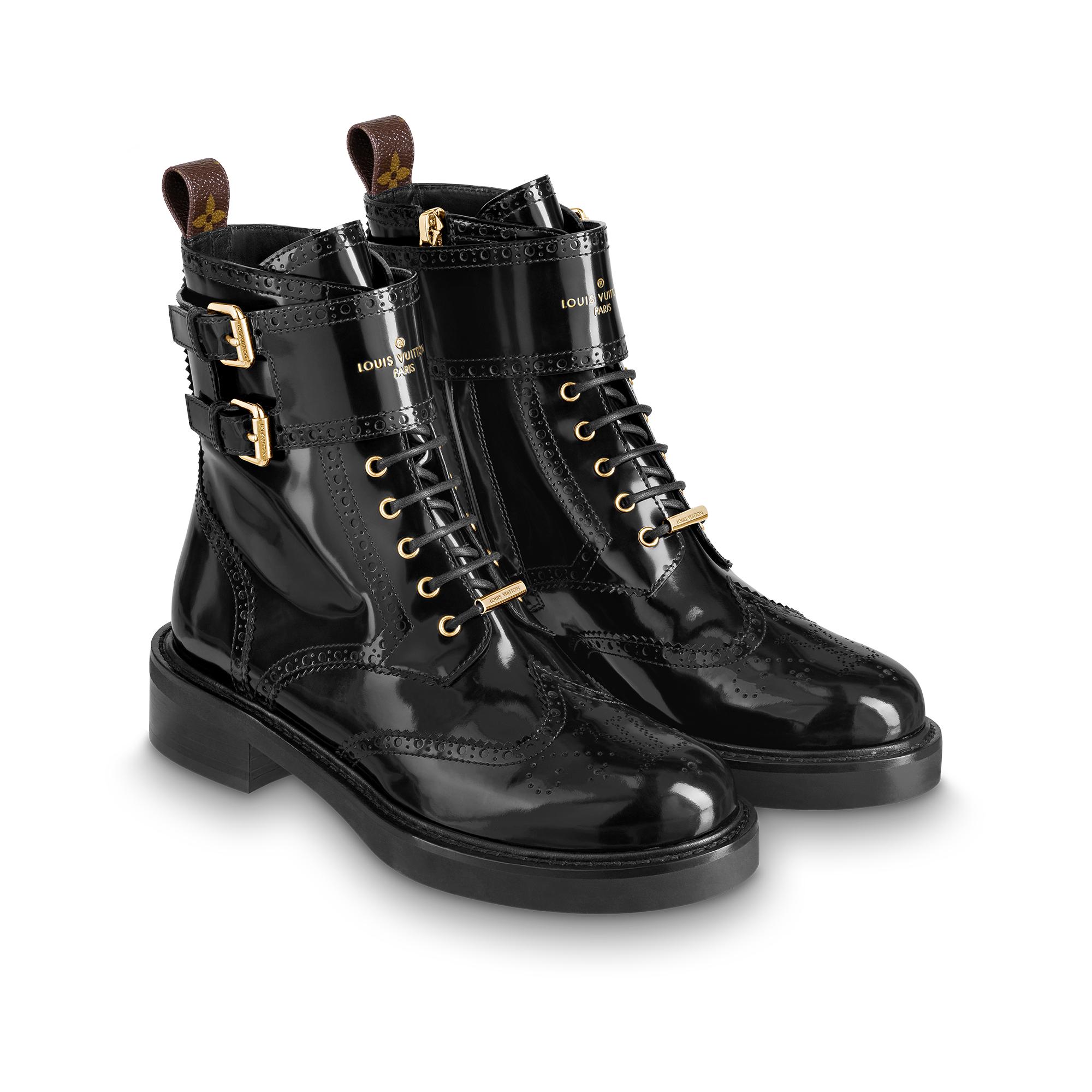 louis vuitton black boot