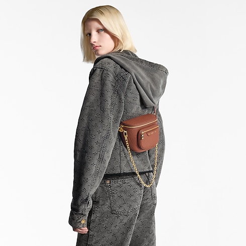 Monogram Empreinte Leather Handbags All Handbags Mini Bumbag | Louis Vuitton ® (Product zoom)