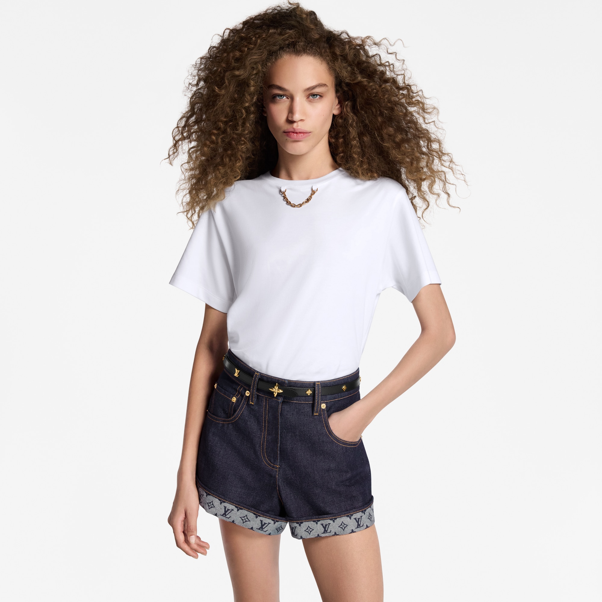  Accessories Belts Mini Flowergram Studs 15mm Belt | Louis Vuitton ® (Product zoom)