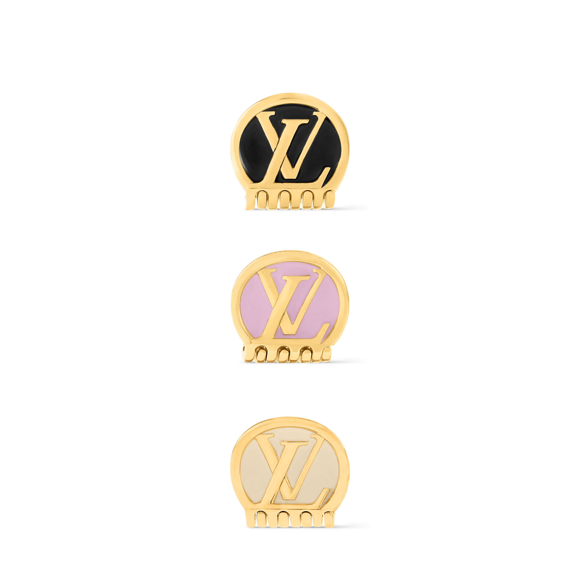 S00 Accessories Hair Accessories Mini LV Trio Hair Clips | Louis Vuitton ® (Product zoom)