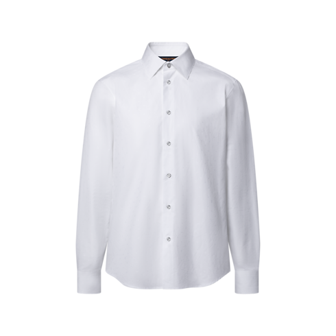 Ready-to-Wear Shirts Mini Monogram Long-Sleeved Cotton Poplin Shirt | Louis Vuitton ® (Product zoom)