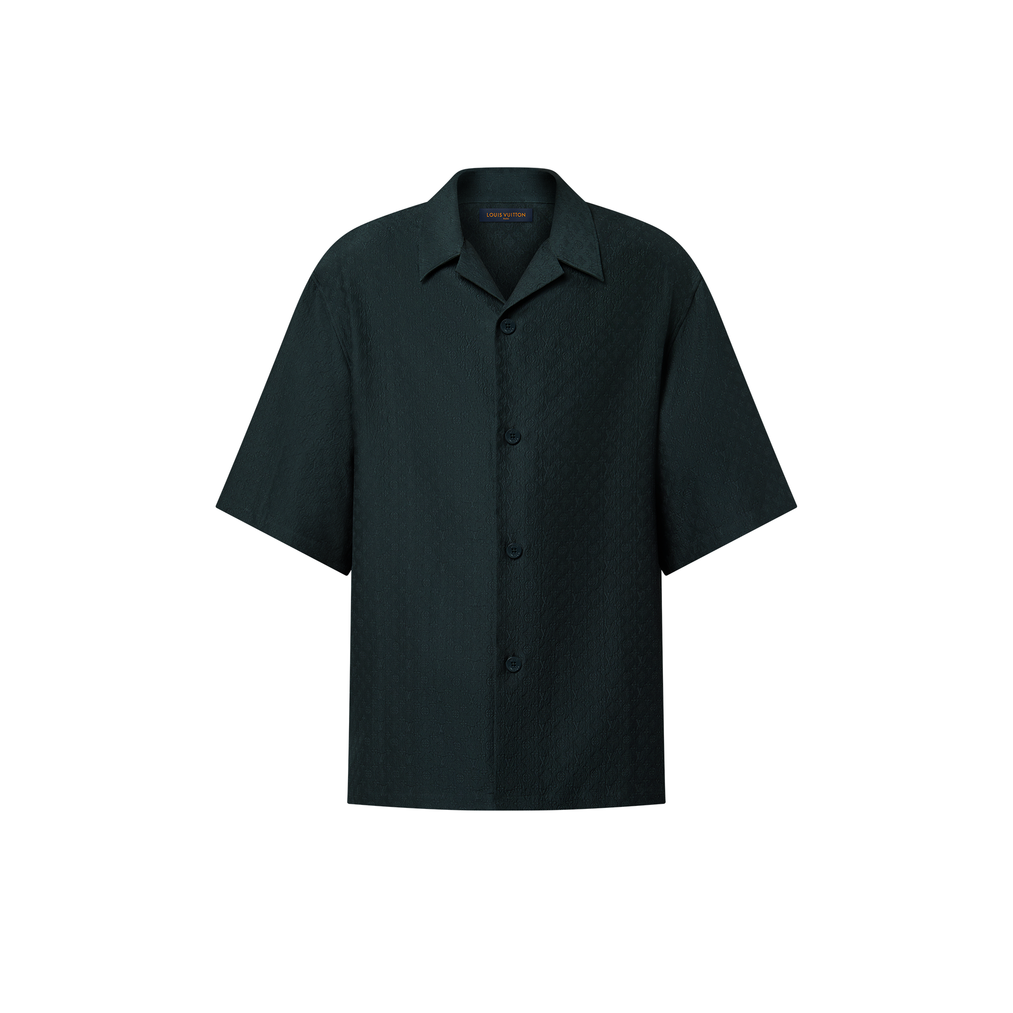  Ready-to-Wear Shirts Mini Monogram Silk-Cotton Blend Short-Sleeved Shirt | Louis Vuitton ® (Product zoom)