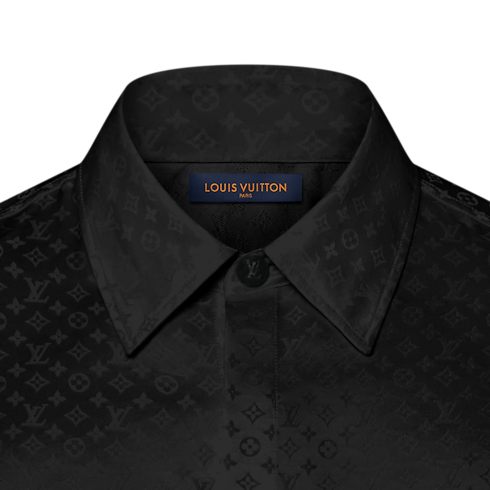 Ready-to-Wear Shirts Mini Monogram Silk Evening Shirt | Louis Vuitton ® (Product zoom)