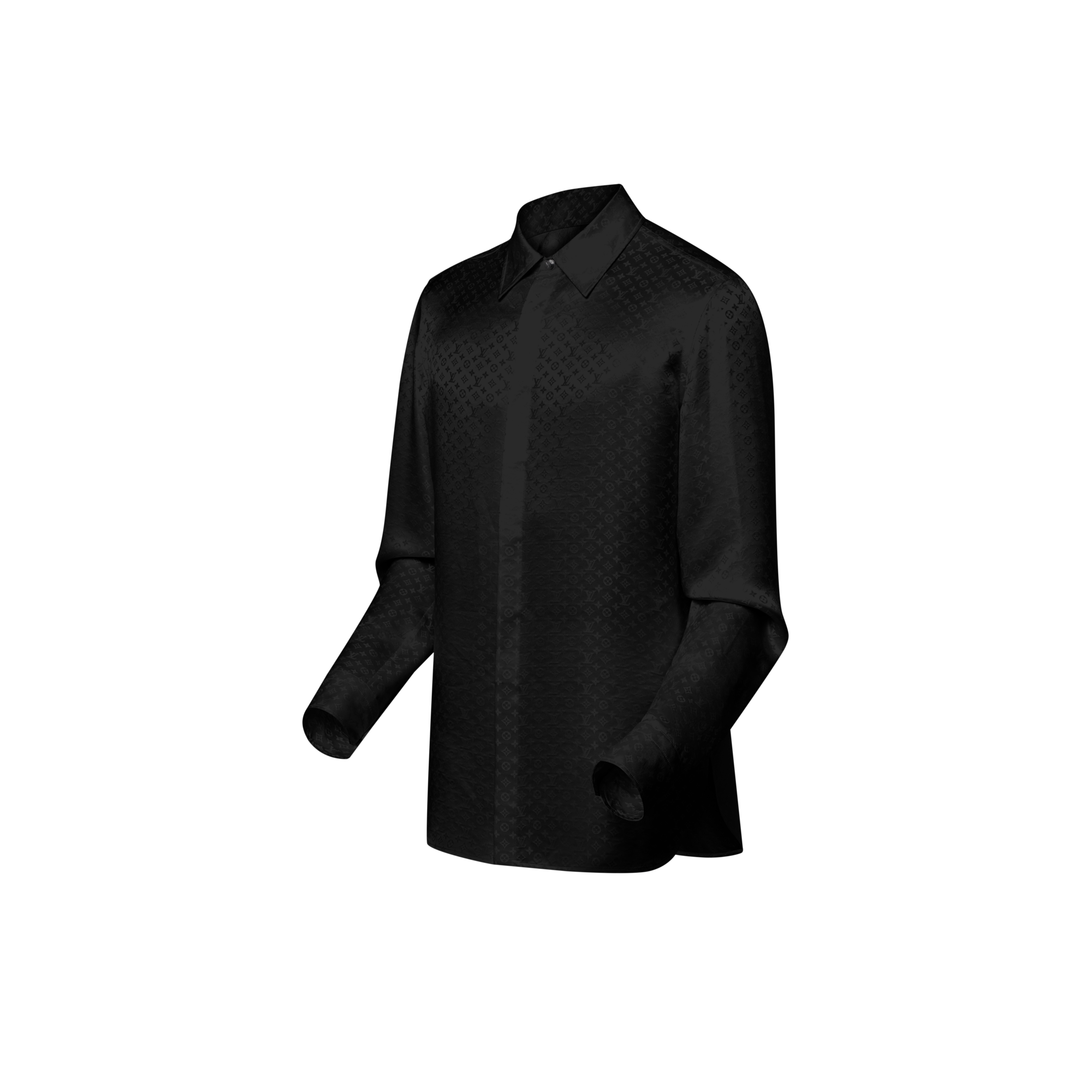  Ready-to-Wear Shirts Mini Monogram Silk Evening Shirt | Louis Vuitton ® (Product zoom)