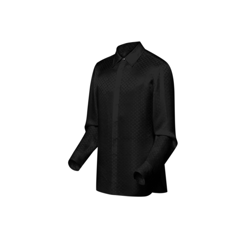 Ready-to-Wear Shirts Mini Monogram Silk Evening Shirt | Louis Vuitton ® (Product zoom)