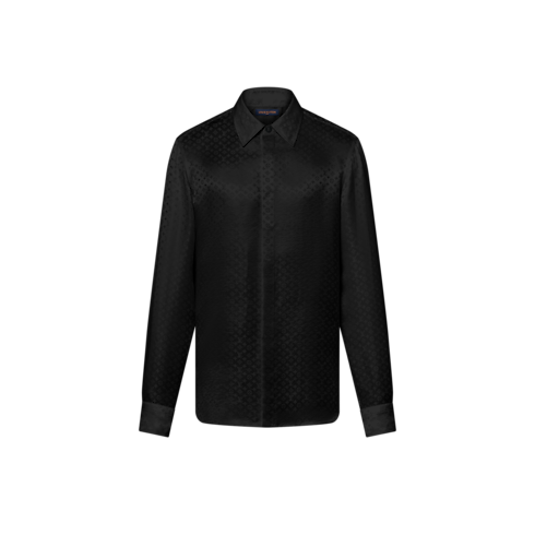 Ready-to-Wear Shirts Mini Monogram Silk Evening Shirt | Louis Vuitton ® (Product zoom)