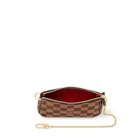 Damier Ebene Small Leather Goods All Small Leather Goods Mini Pochette Accessoires | Louis Vuitton ® (Product zoom)