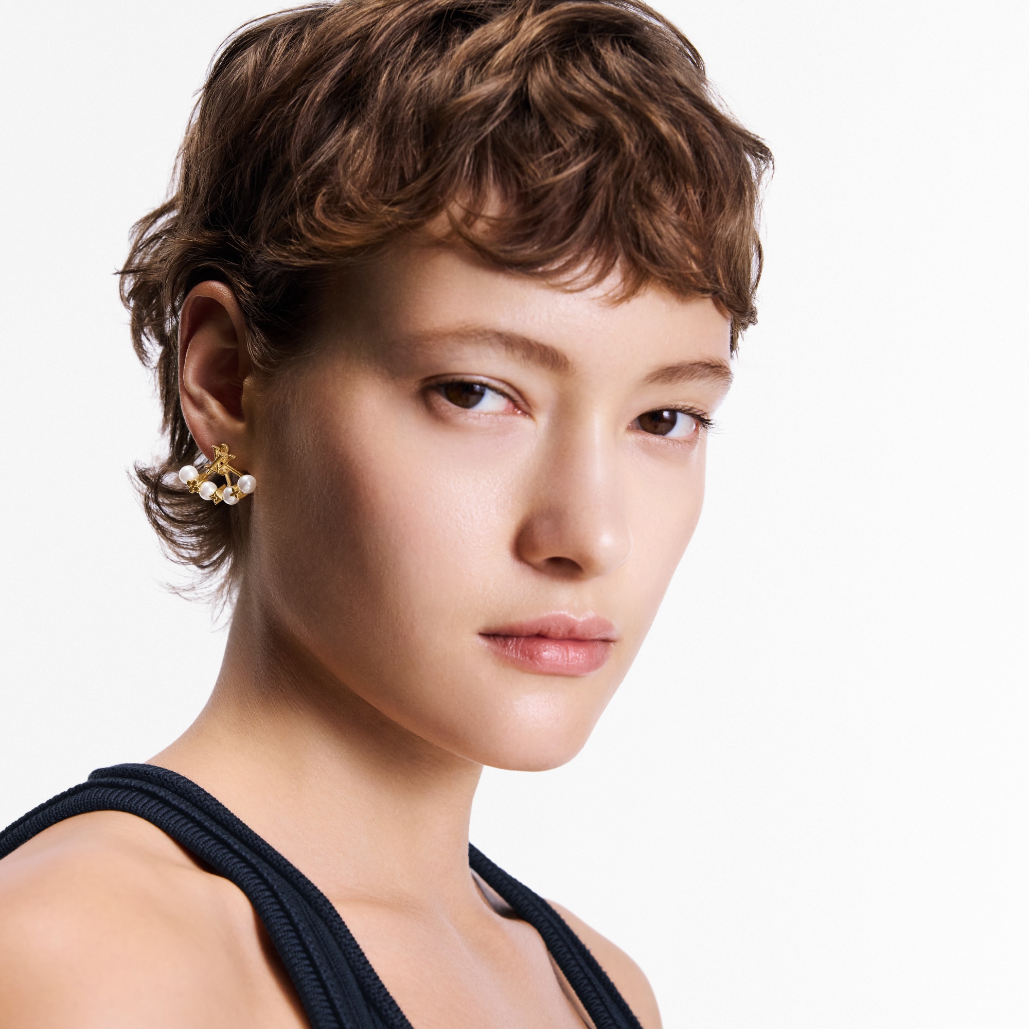 S00 Fashion Jewelry All Fashion Jewelry Minigram Pearls Earrings | Louis Vuitton ® (Product zoom)