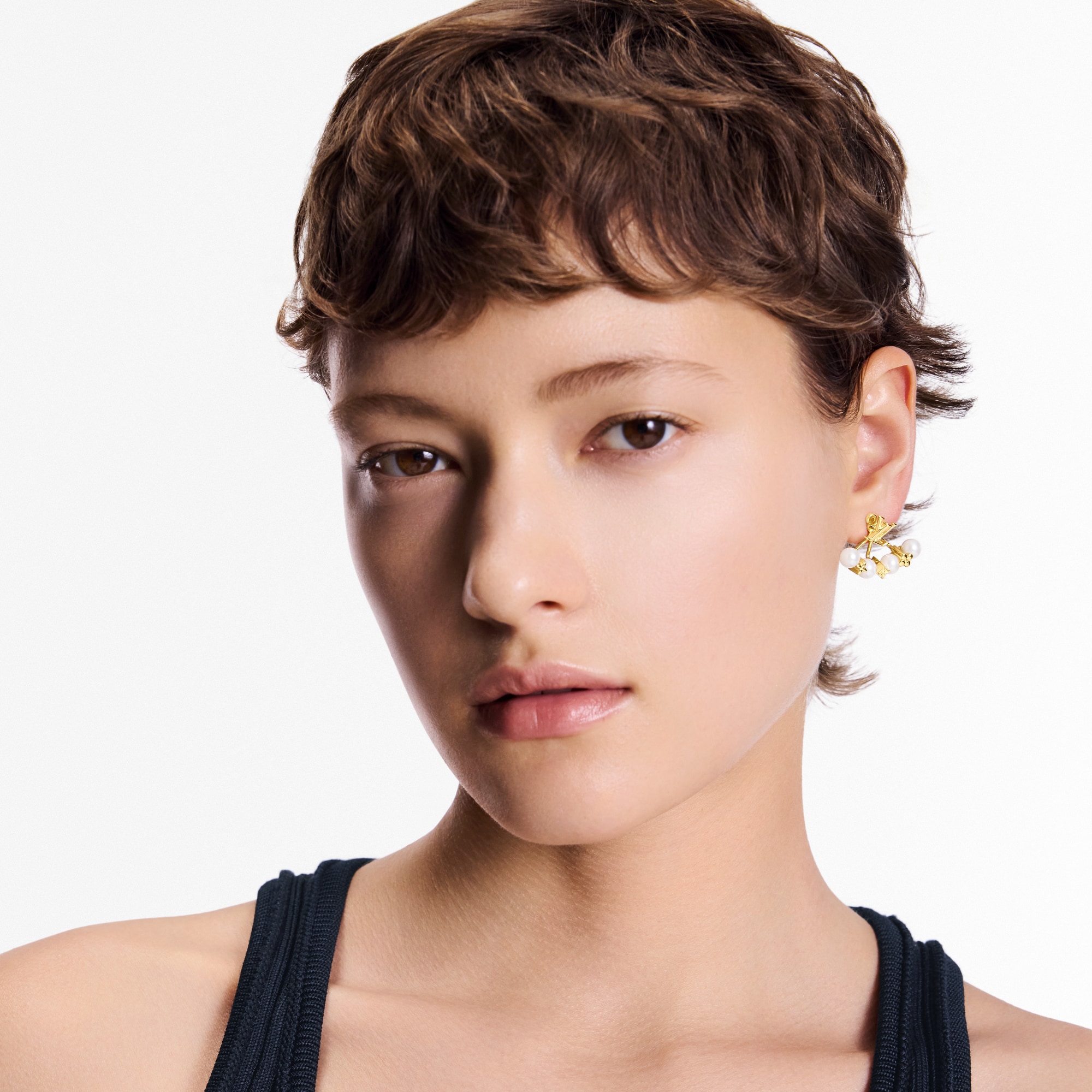 S00 Fashion Jewelry All Fashion Jewelry Minigram Pearls Earrings | Louis Vuitton ® (Product zoom)
