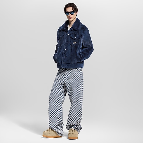 Ready-to-Wear Coats and Outerwear Mink Denim Trucker Jacket | Louis Vuitton ® (Product zoom)