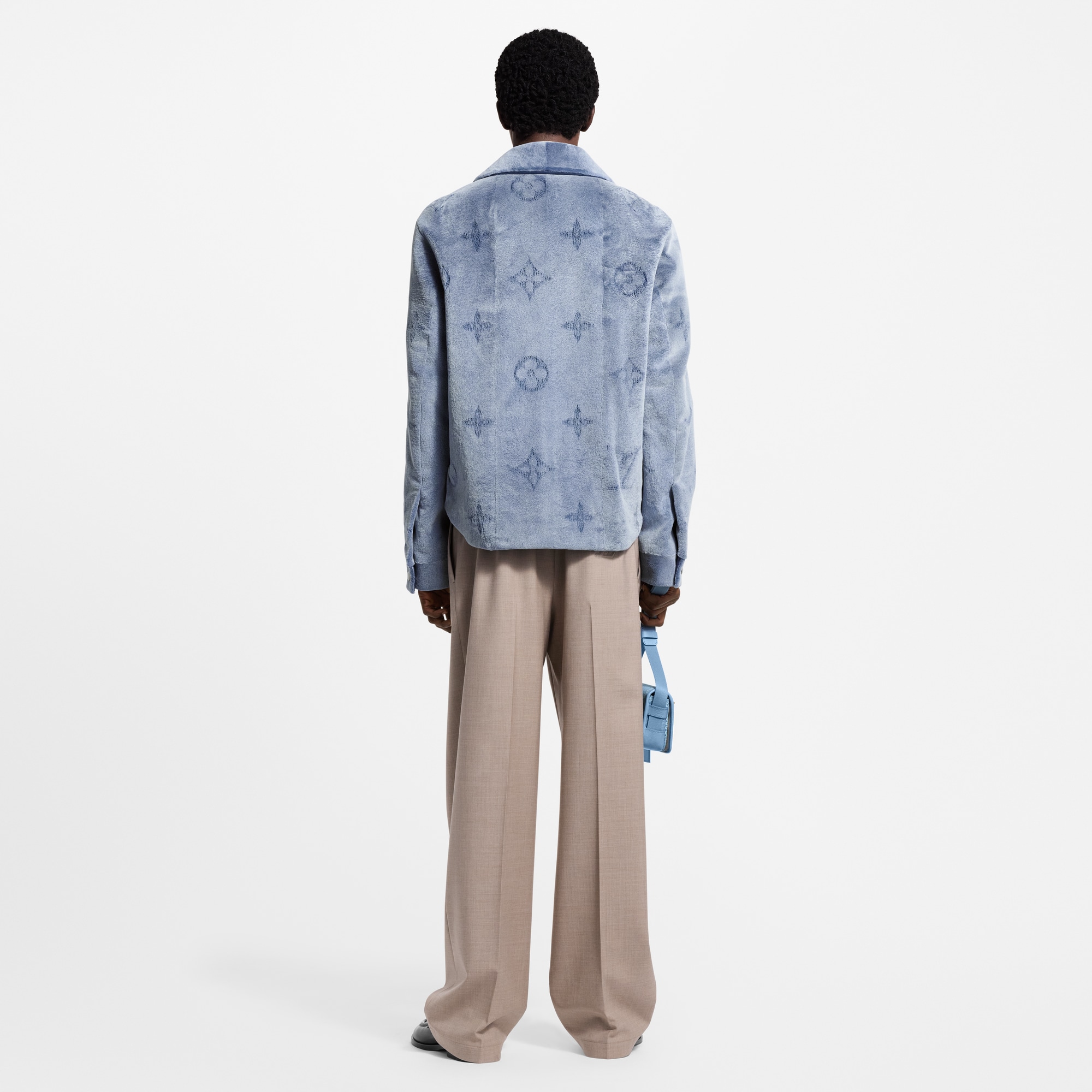  Ready-to-Wear Coats and Outerwear Mink Perforated Monogram Overshirt | Louis Vuitton ® (Product zoom)