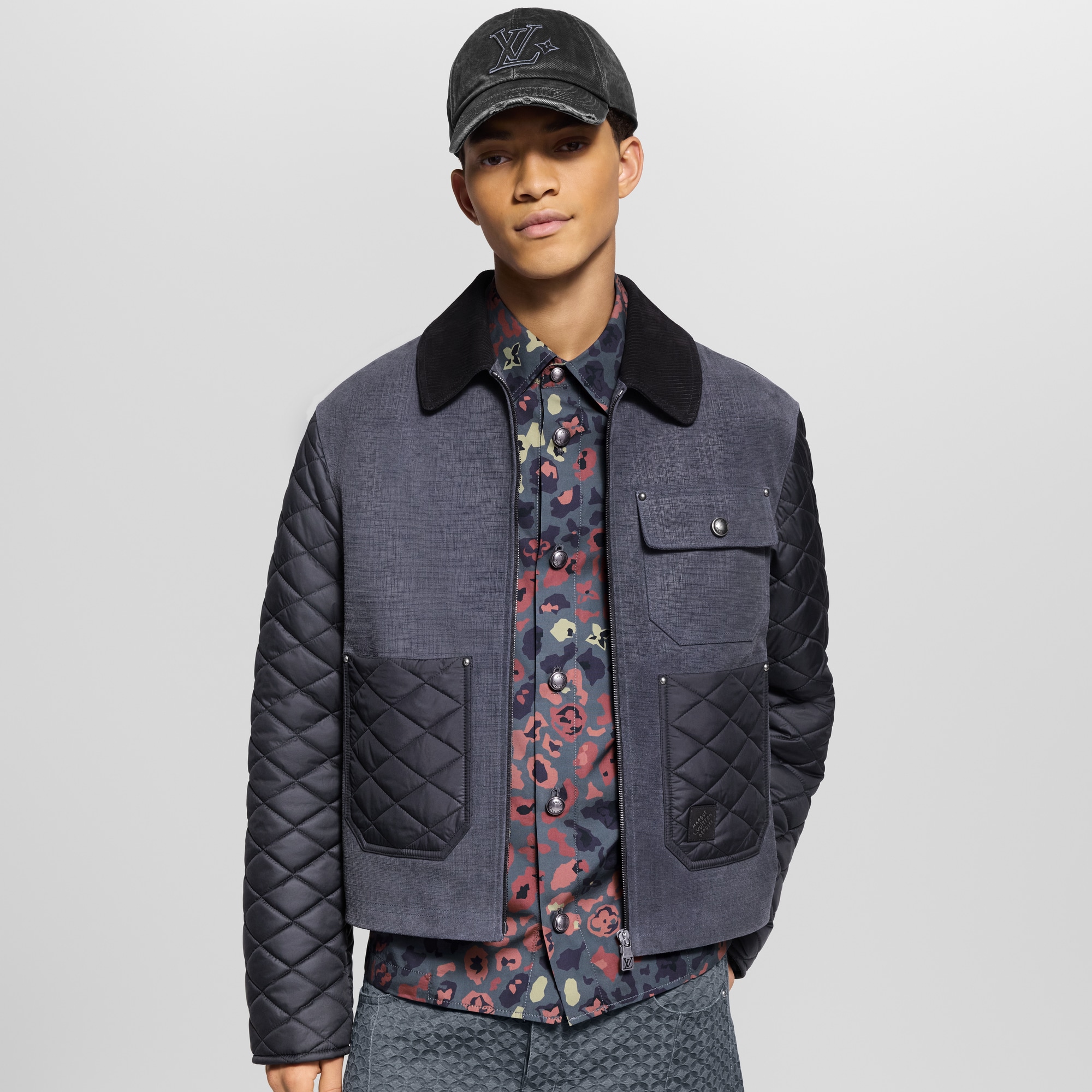  Ready-to-Wear Coats and Outerwear Mix Leather Workwear Blouson | Louis Vuitton ® (Product zoom)
