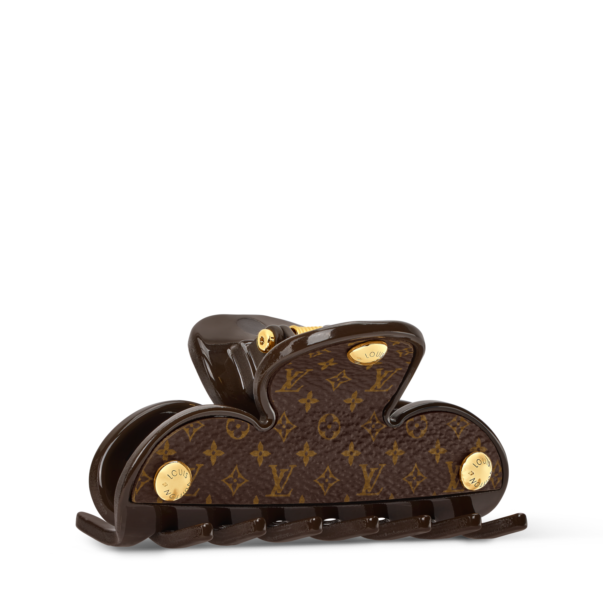 Louis Vuitton Black Logo Hair Clip Claw Hair Clip Pink Black - Buy Online Free Shipping in USA main image 4