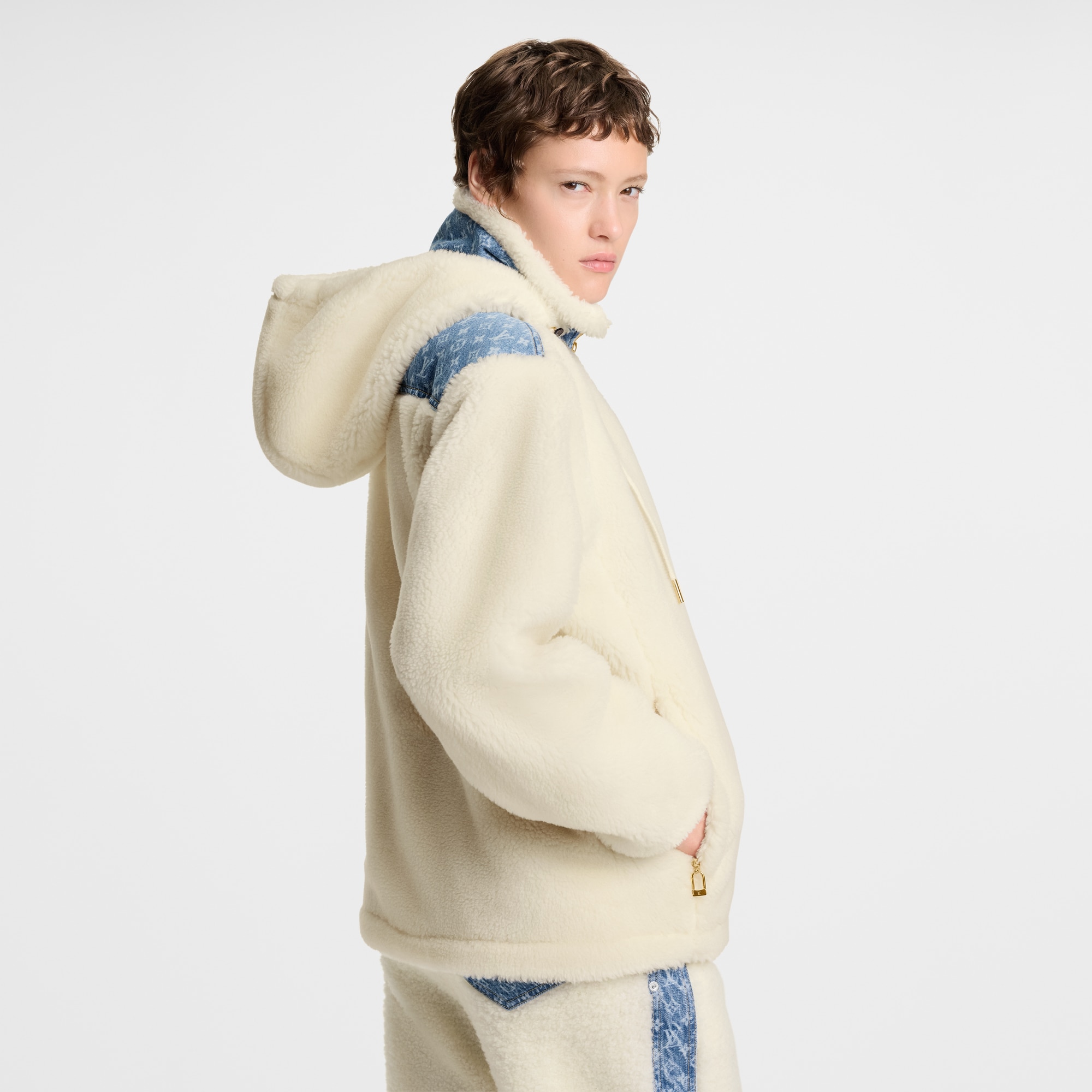 Ready-to-Wear Coats and Jackets Monogram Accent Fleece Jacket | Louis Vuitton ® (Product zoom)