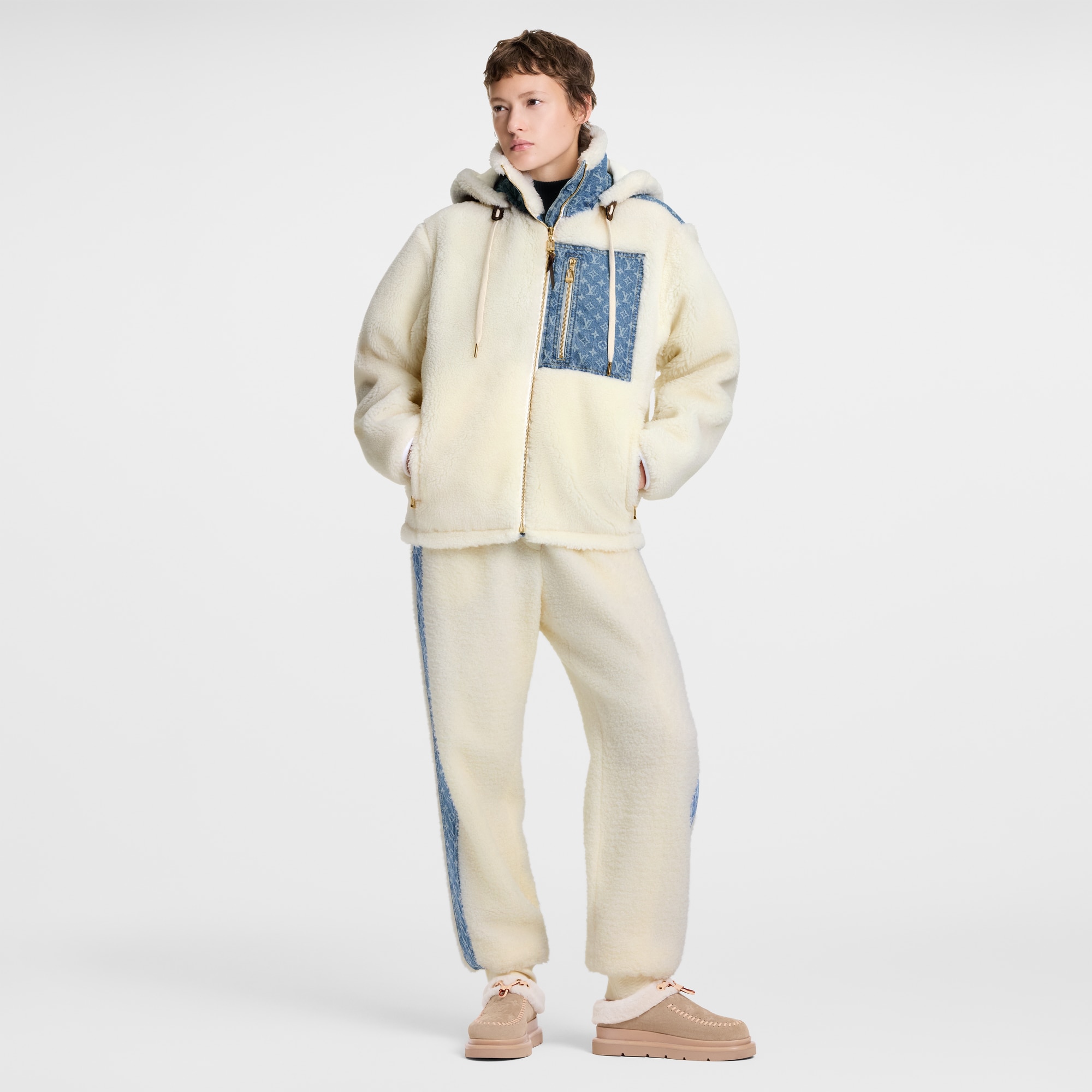  Ready-to-Wear Coats and Jackets Monogram Accent Fleece Jacket | Louis Vuitton ® (Product zoom)