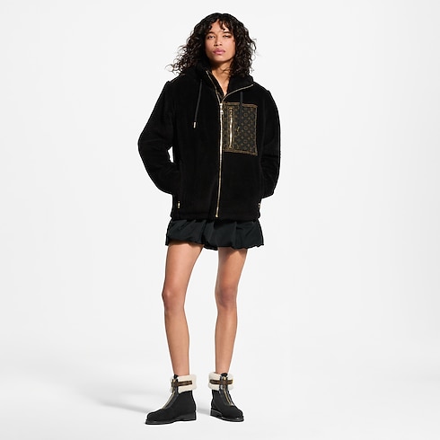 Ready-to-Wear Coats and Jackets Monogram Accent Fleece Jacket | Louis Vuitton ® (Product zoom)