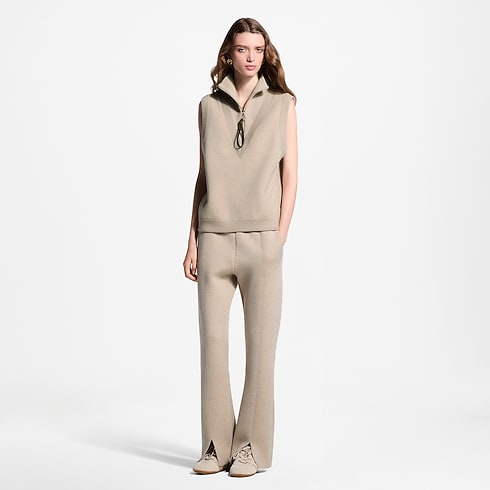Ready-to-Wear Knitwear Monogram Accent Half-Zip Top | Louis Vuitton ® (Product zoom)