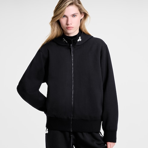 Ready-to-Wear Coats and Jackets Monogram Accent Hoodie | Louis Vuitton ® (Product zoom)