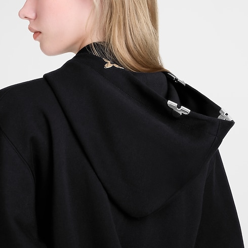 Ready-to-Wear Coats and Jackets Monogram Accent Hoodie | Louis Vuitton ® (Product zoom)