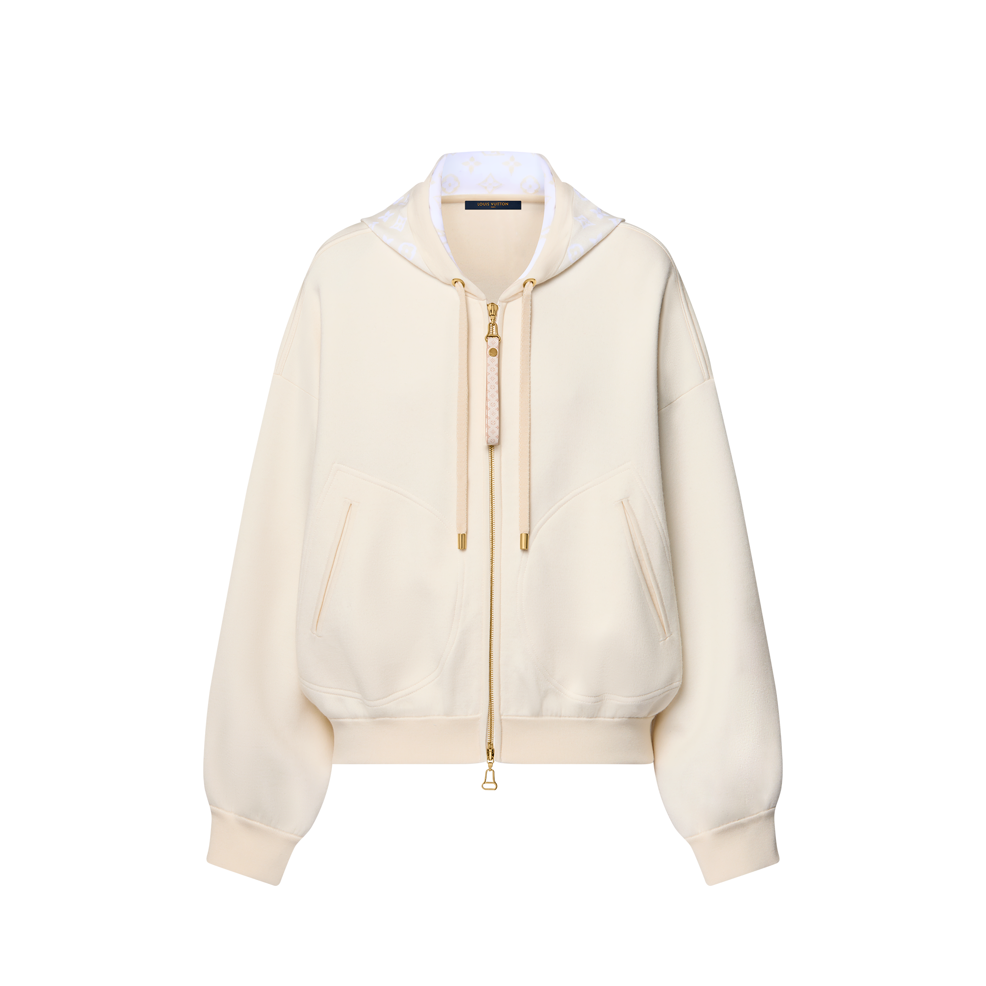 Monogram Accent Knit Hoodie - Women - Ready-to-Wear | LOUIS VUITTON ®