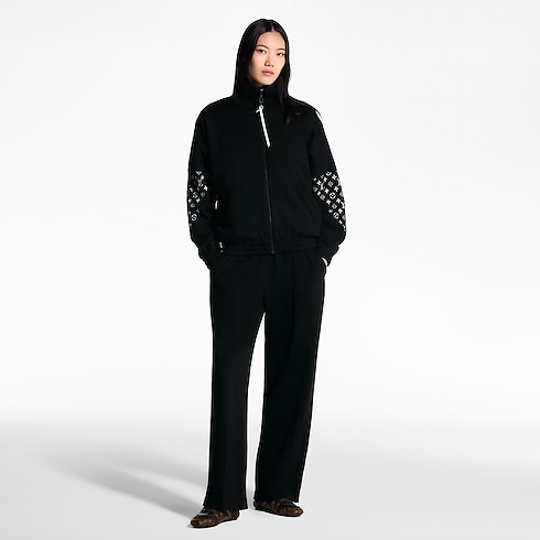 Ready-to-Wear Coats and Jackets Monogram Accent Knit Jacket | Louis Vuitton ® (Product zoom)
