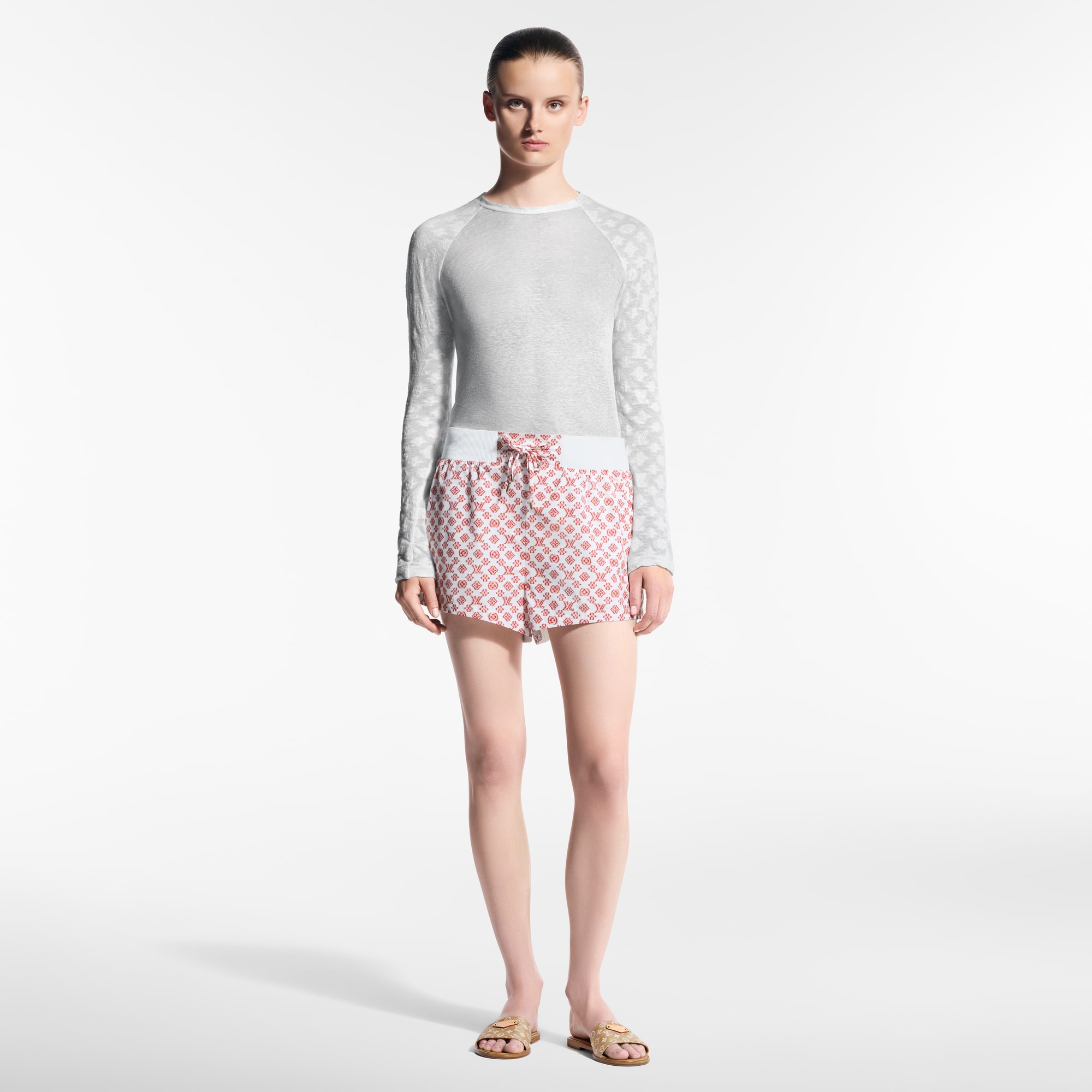  Ready-to-Wear Tops Monogram Accent Long-Sleeved Top  | Louis Vuitton ® (Product zoom)