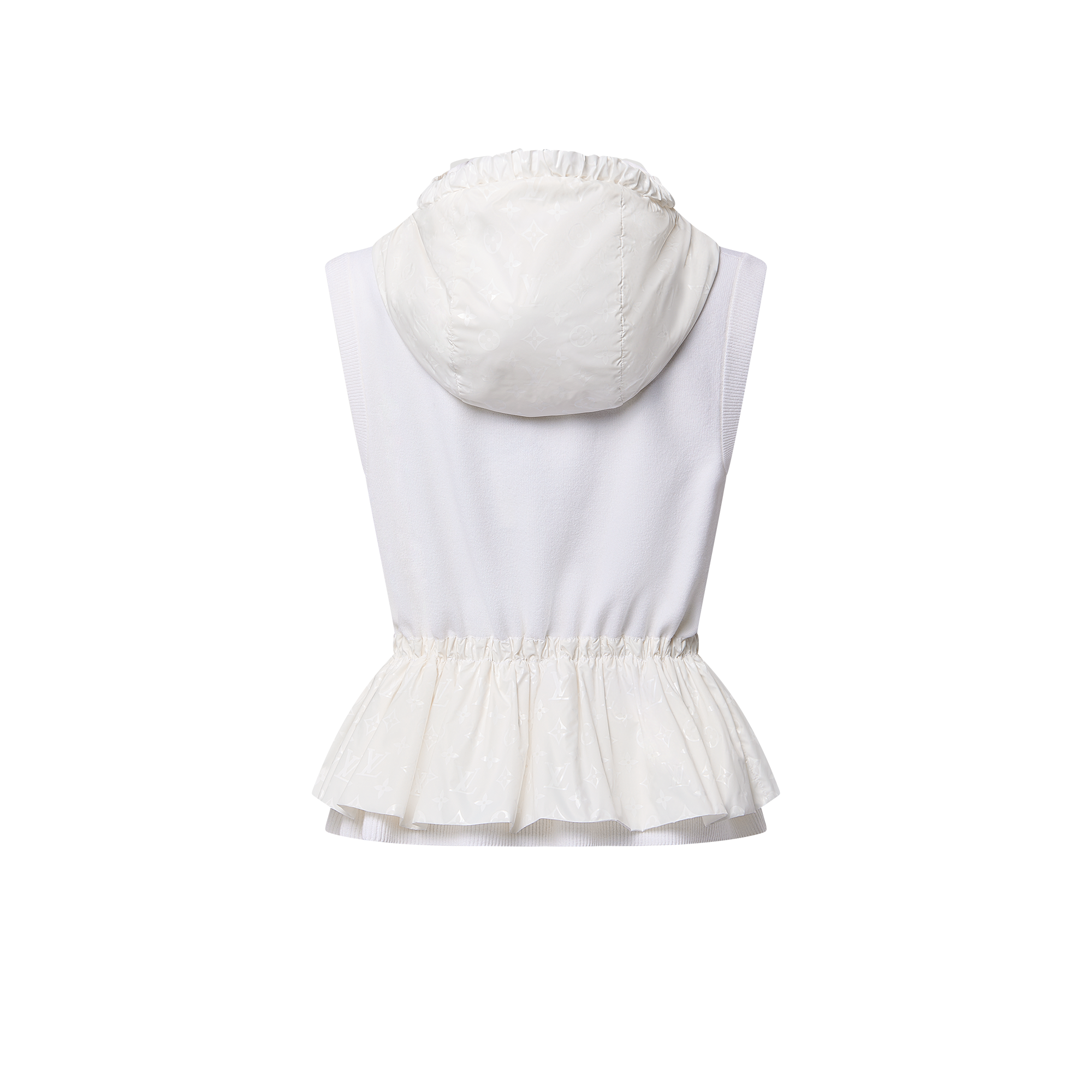  Ready-to-Wear Tops Monogram Accent Peplum Gilet | Louis Vuitton ® (Product zoom)
