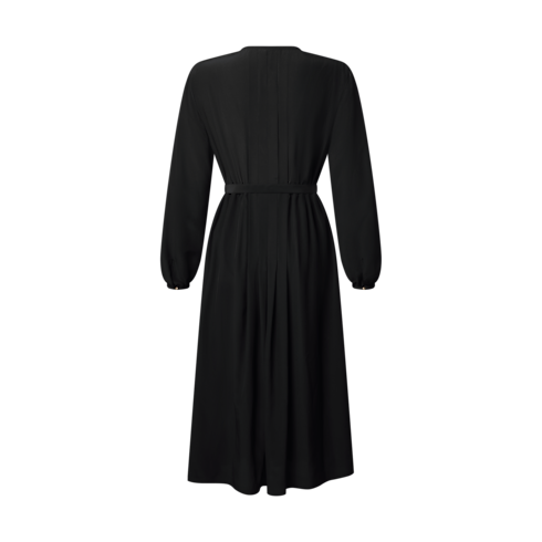 Ready-to-Wear Dresses Monogram Accent Pleat Dress | Louis Vuitton ® (Product zoom)