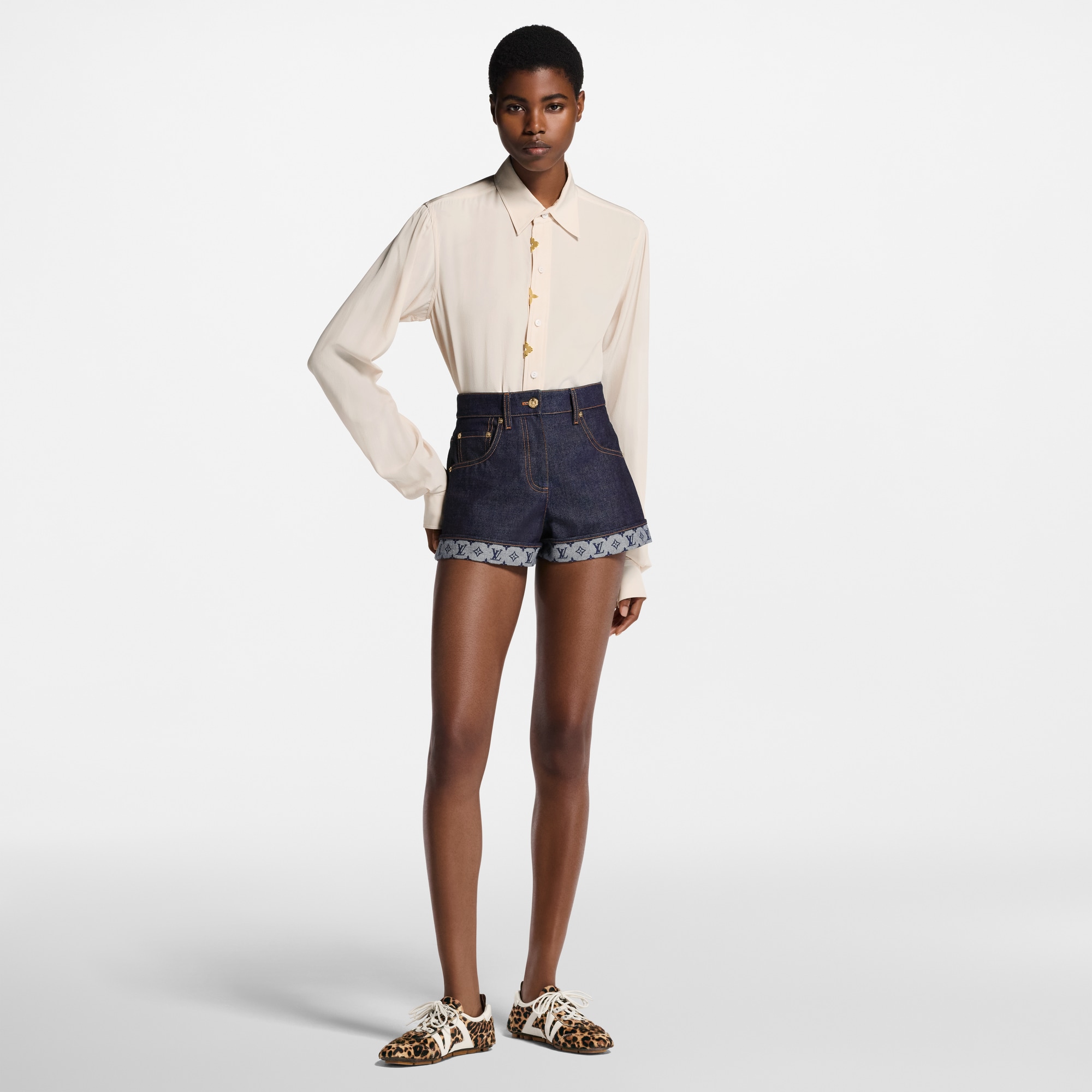  Ready-to-Wear Tops Monogram Accent Shirt | Louis Vuitton ® (Product zoom)
