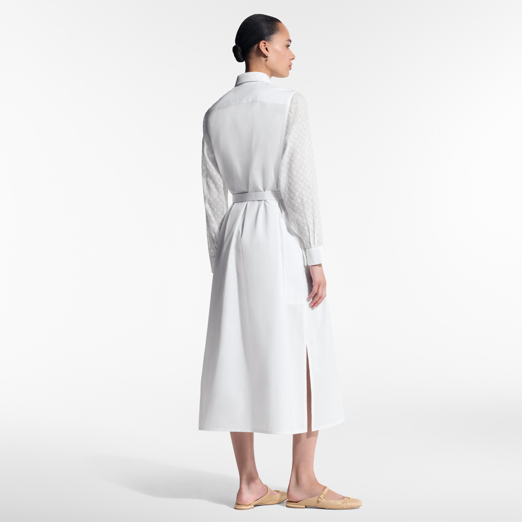  Ready-to-Wear Dresses Monogram Accent Shirt Dress  | Louis Vuitton ® (Product zoom)