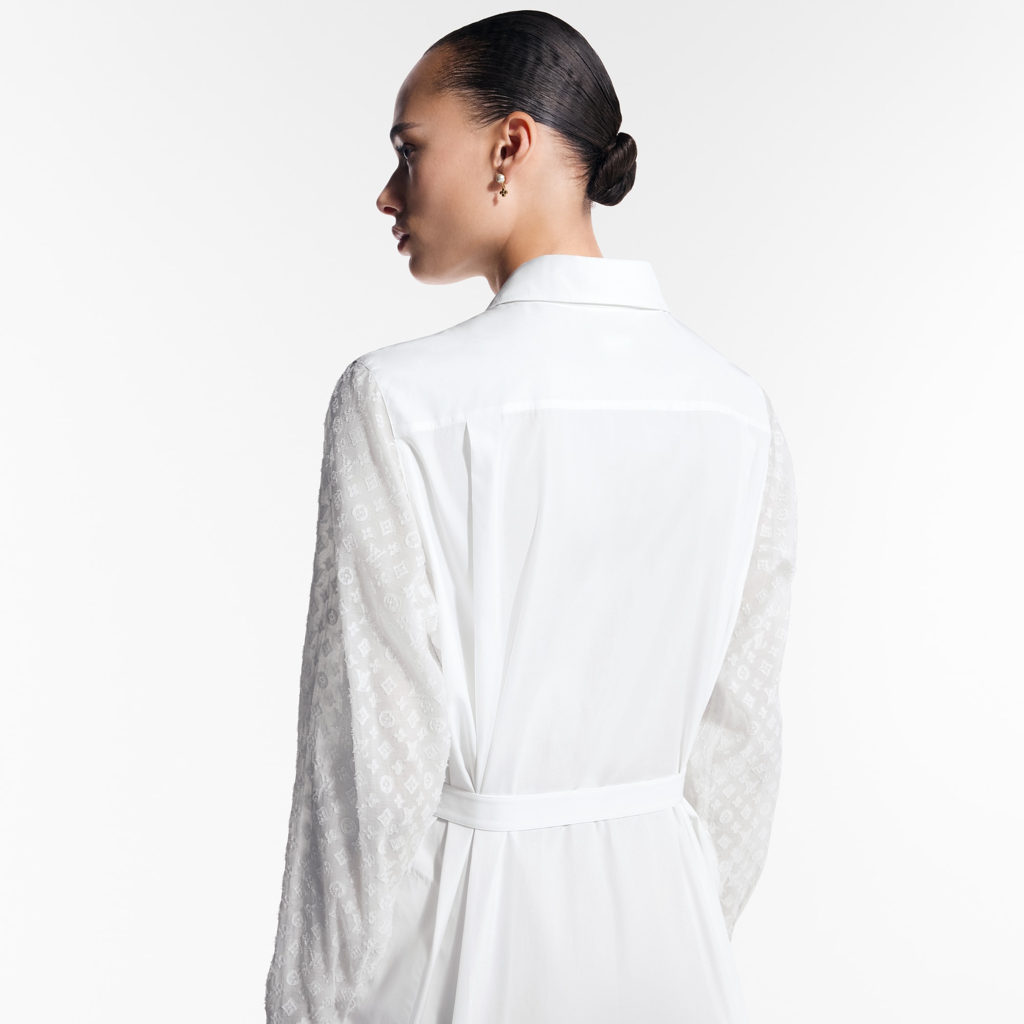  Ready-to-Wear Dresses Monogram Accent Shirt Dress  | Louis Vuitton ® (Product zoom)