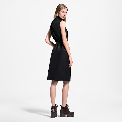 Ready-to-Wear Dresses Monogram Accent Taffeta Dress | Louis Vuitton ® (Product zoom)