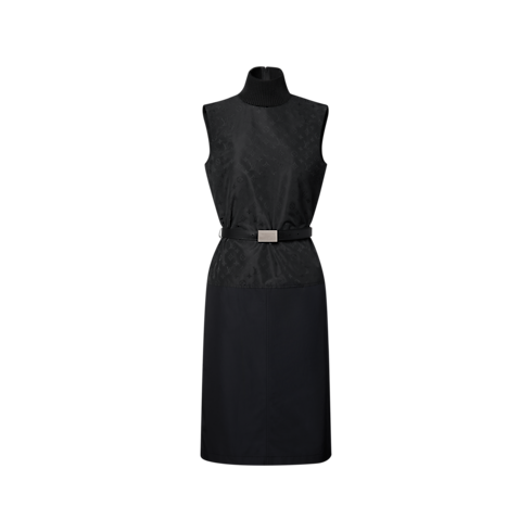 Ready-to-Wear Dresses Monogram Accent Taffeta Dress | Louis Vuitton ® (Product zoom)