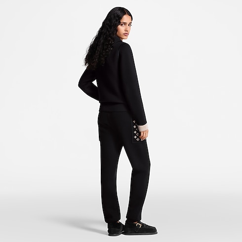 Ready-to-Wear Knitwear Monogram Accent Zip-Up Hoodie | Louis Vuitton ® (Product zoom)