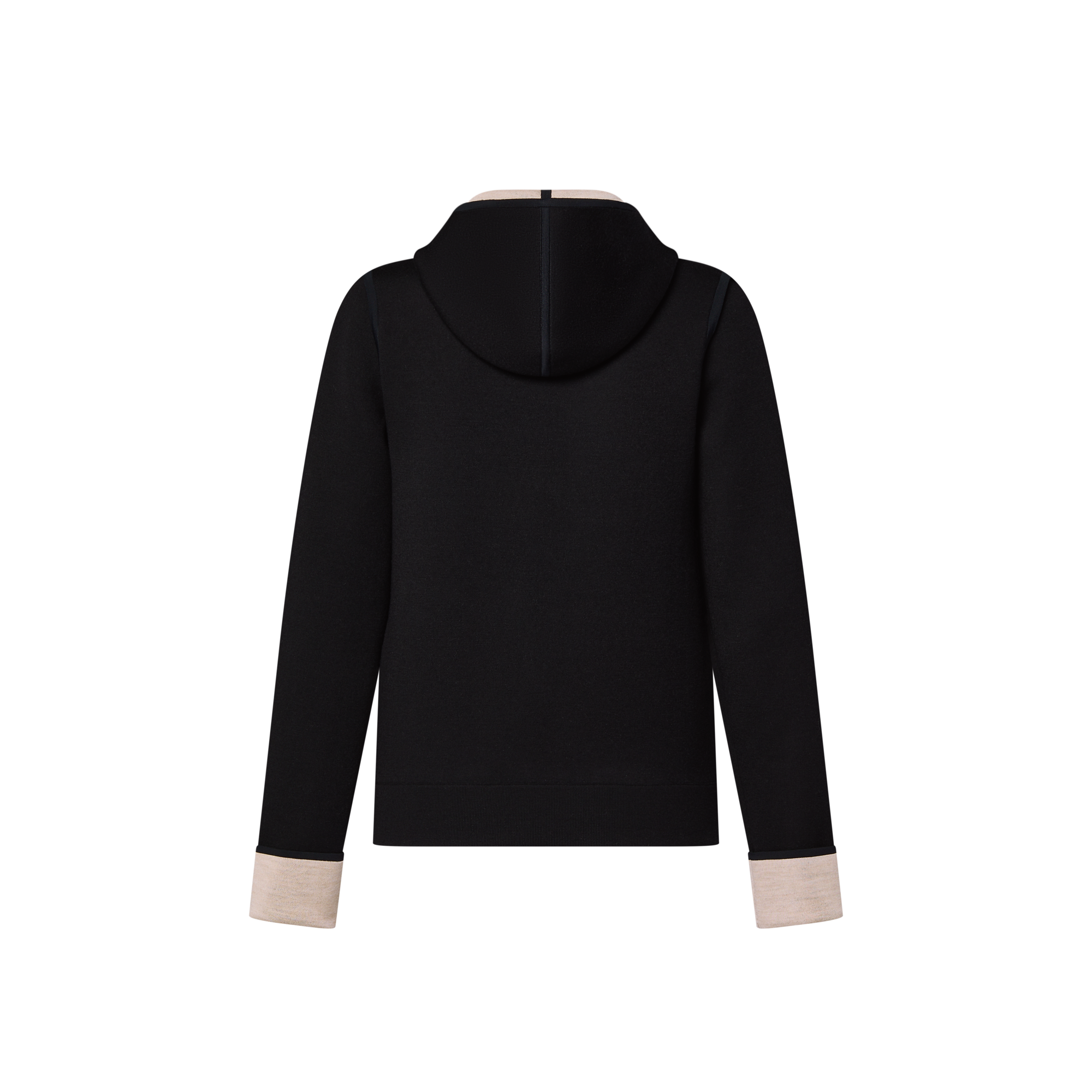 Monogram Accent Zip-Up Hoodie