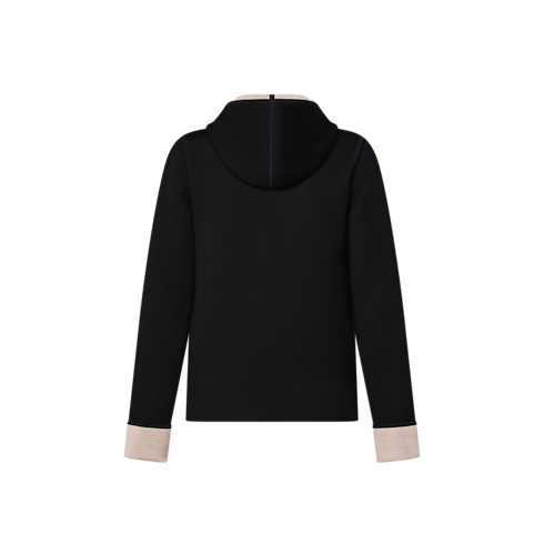 Ready-to-Wear Knitwear Monogram Accent Zip-Up Hoodie | Louis Vuitton ® (Product zoom)