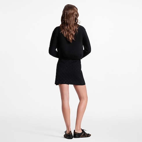 Ready-to-Wear Coats and Jackets Monogram Accent Zip-Up Knit Jacket | Louis Vuitton ® (Product zoom)