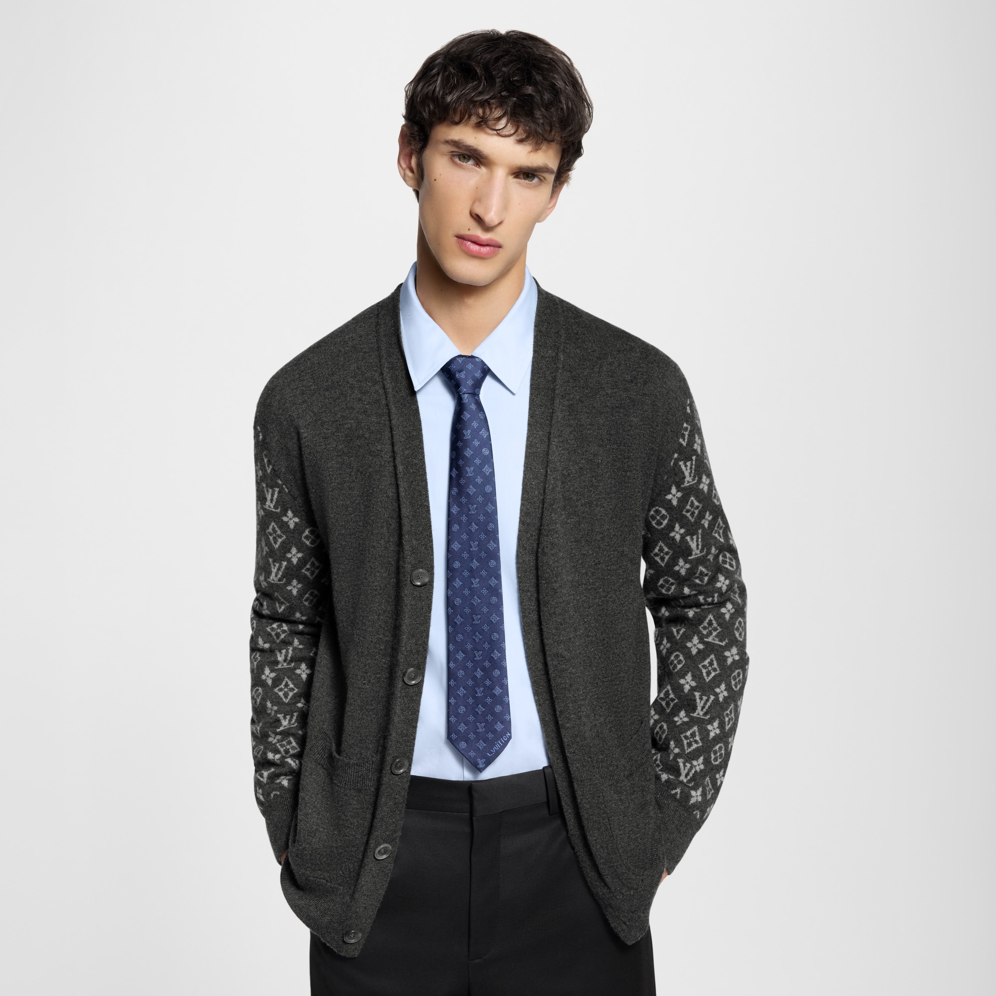 S00 Accessories Ties and Pocket Squares Monogram Blast Tie | Louis Vuitton ® (Product zoom)