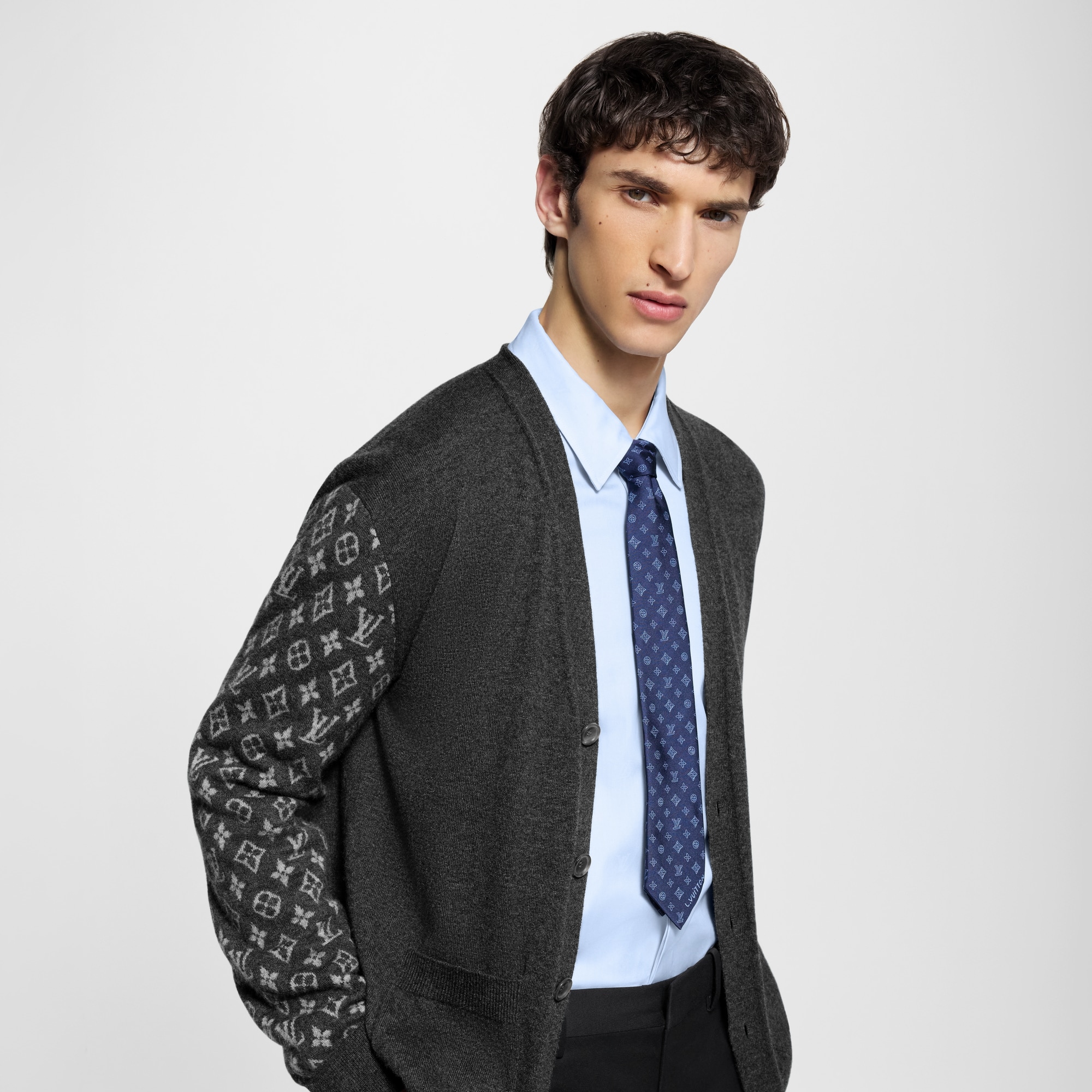 S00 Accessories Ties and Pocket Squares Monogram Blast Tie | Louis Vuitton ® (Product zoom)