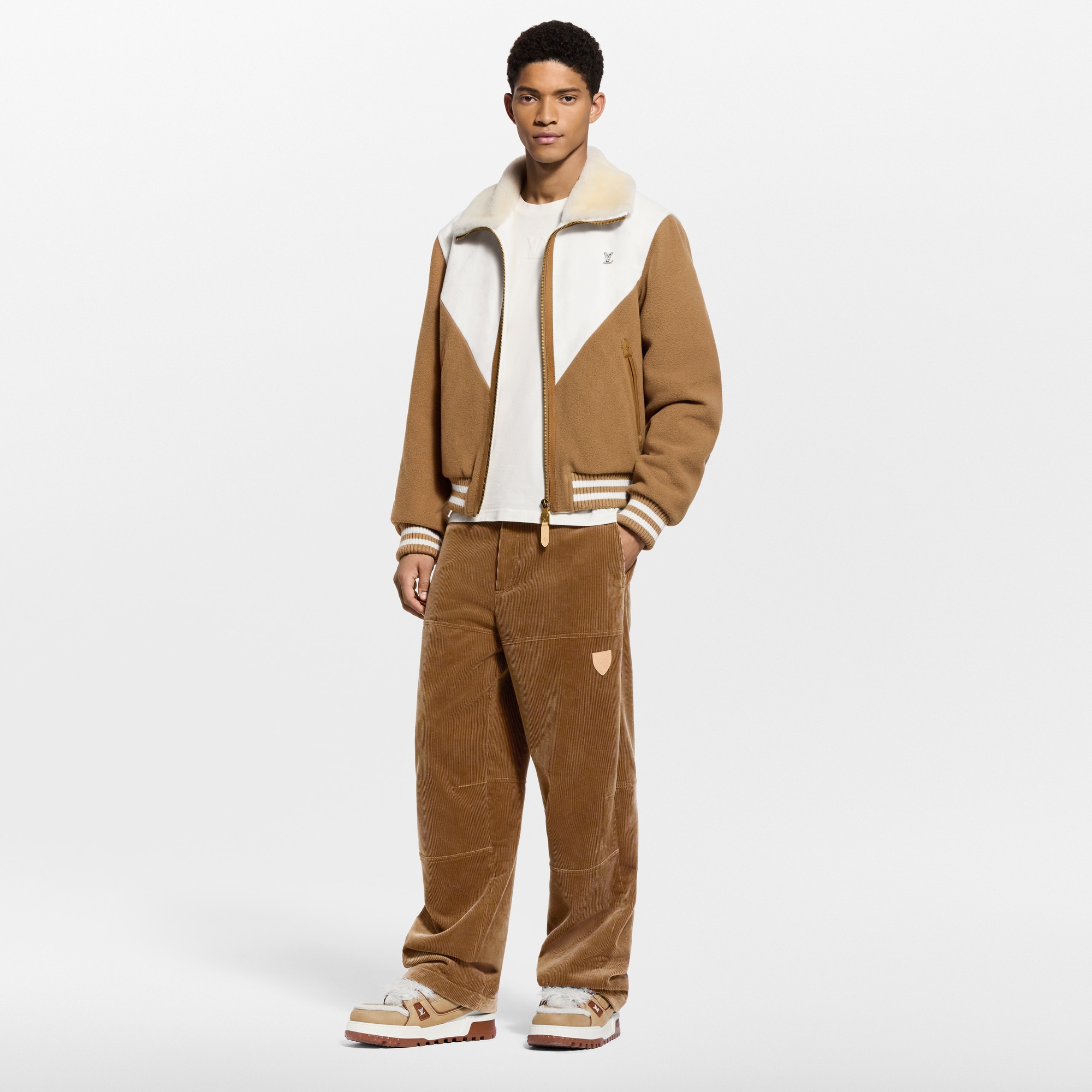  Ready-to-Wear Coats and Outerwear Monogram Blouson With Shearling Collar | Louis Vuitton ® (Product zoom)