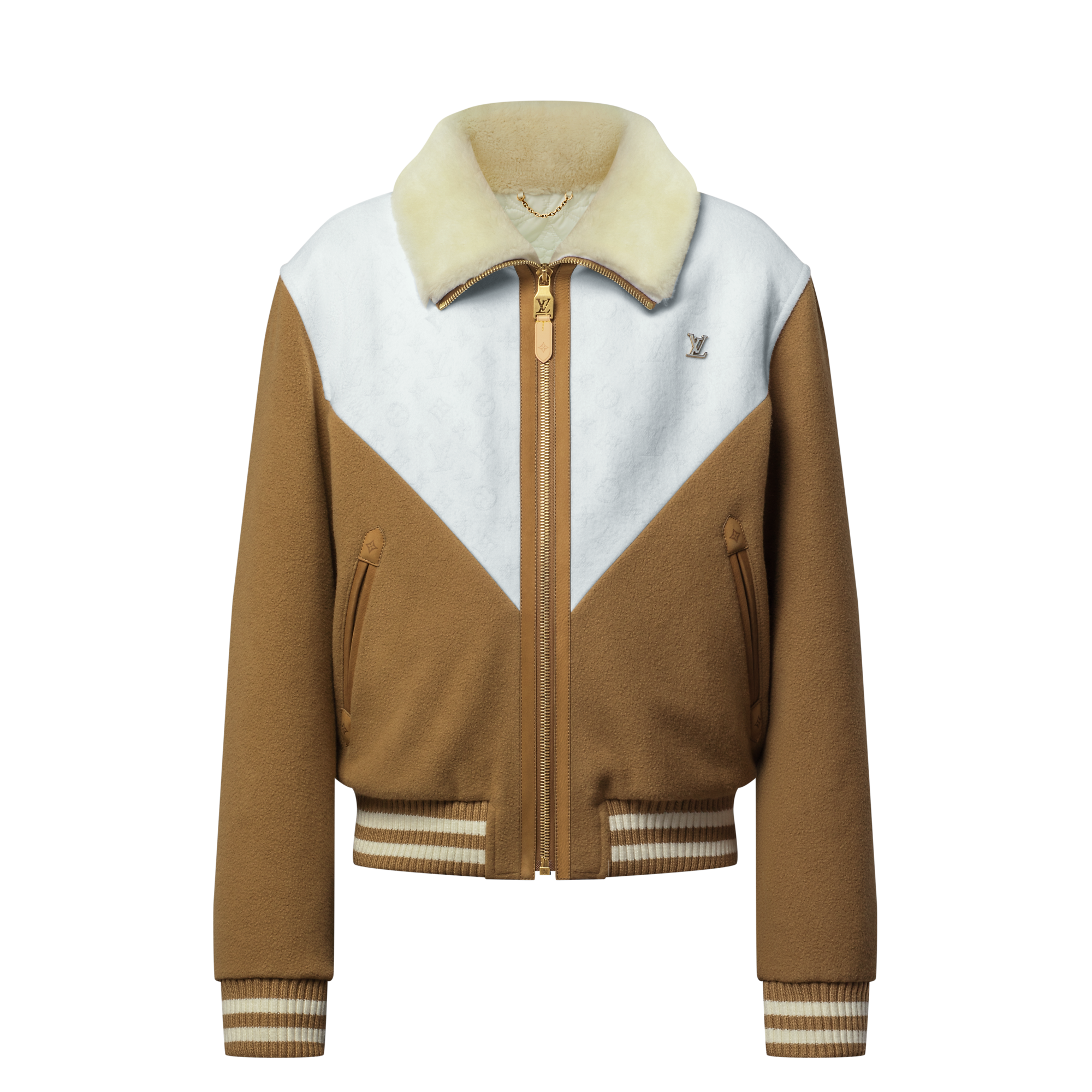 Monogram Blouson With Shearling Collar
