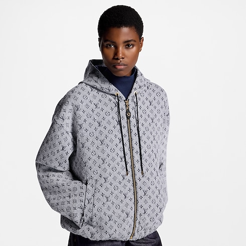 Ready-to-Wear Coats and Jackets Monogram Bouclé Hoodie | Louis Vuitton ® (Product zoom)