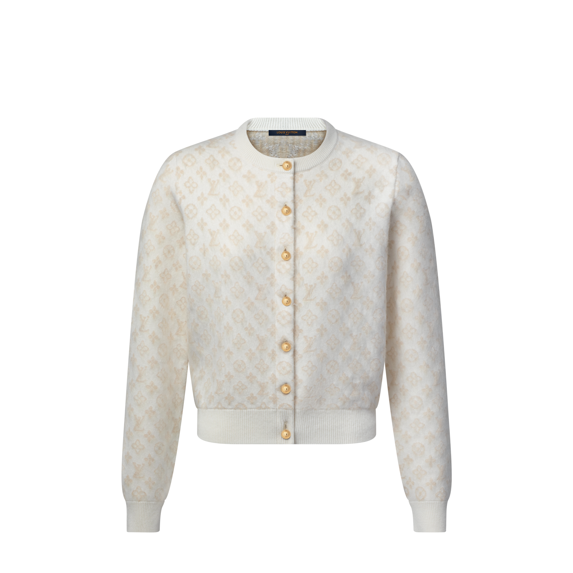 Monogram Brushed Knit Cardigan