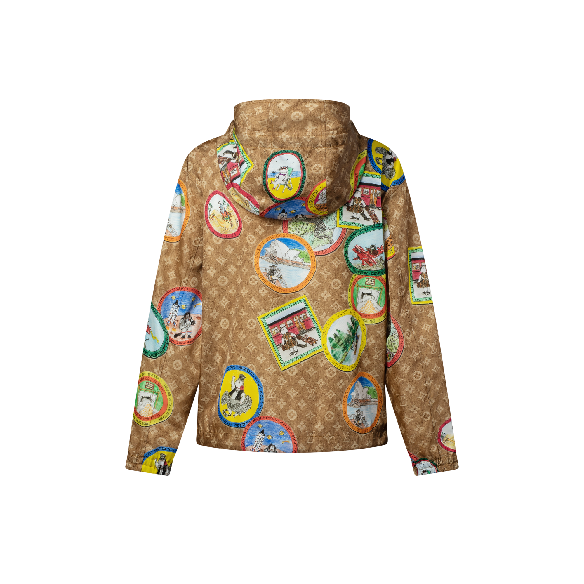 Monogram Cat Stamp Parka