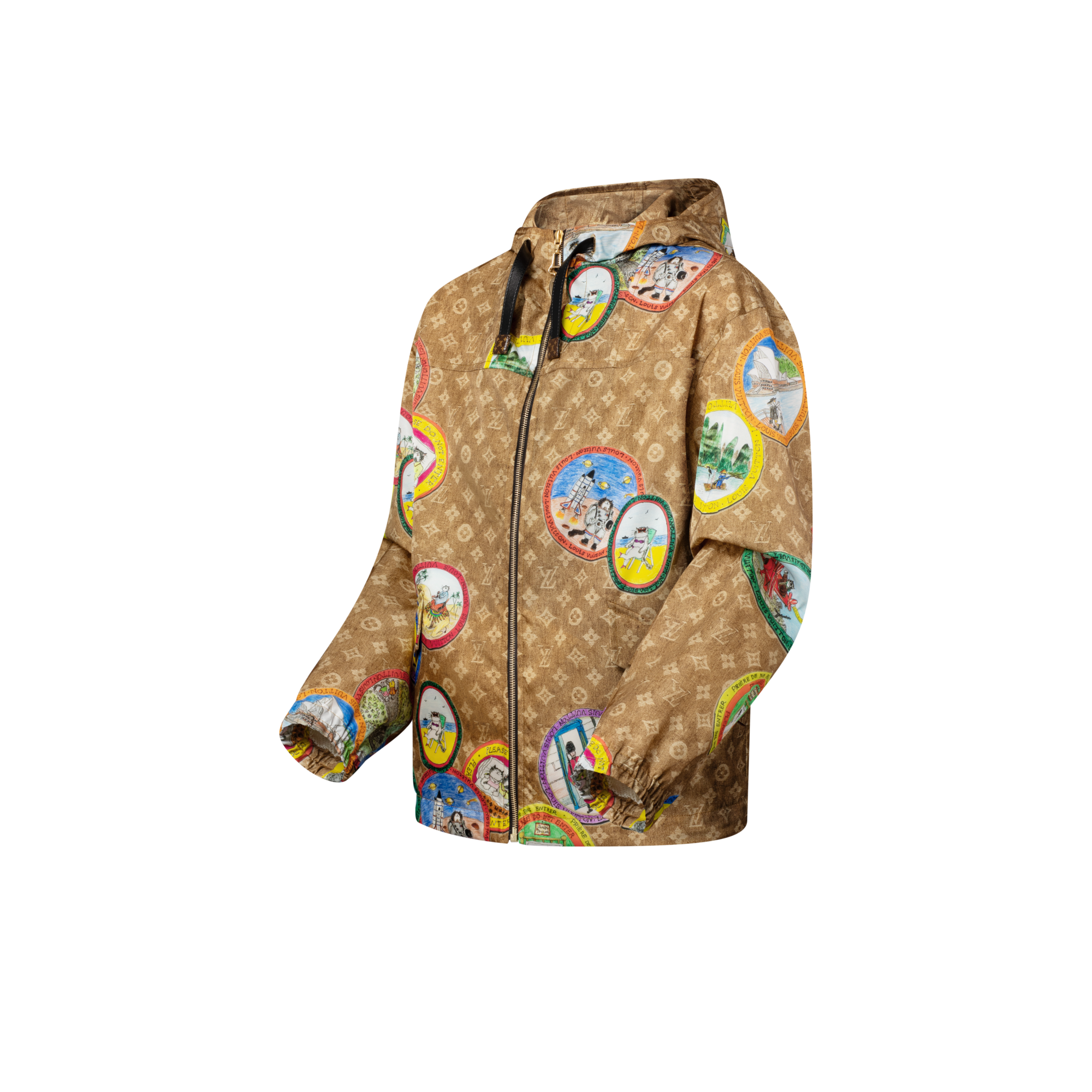  Ready-to-Wear Coats and Jackets Monogram Cat Stamp Parka | Louis Vuitton ® (Product zoom)