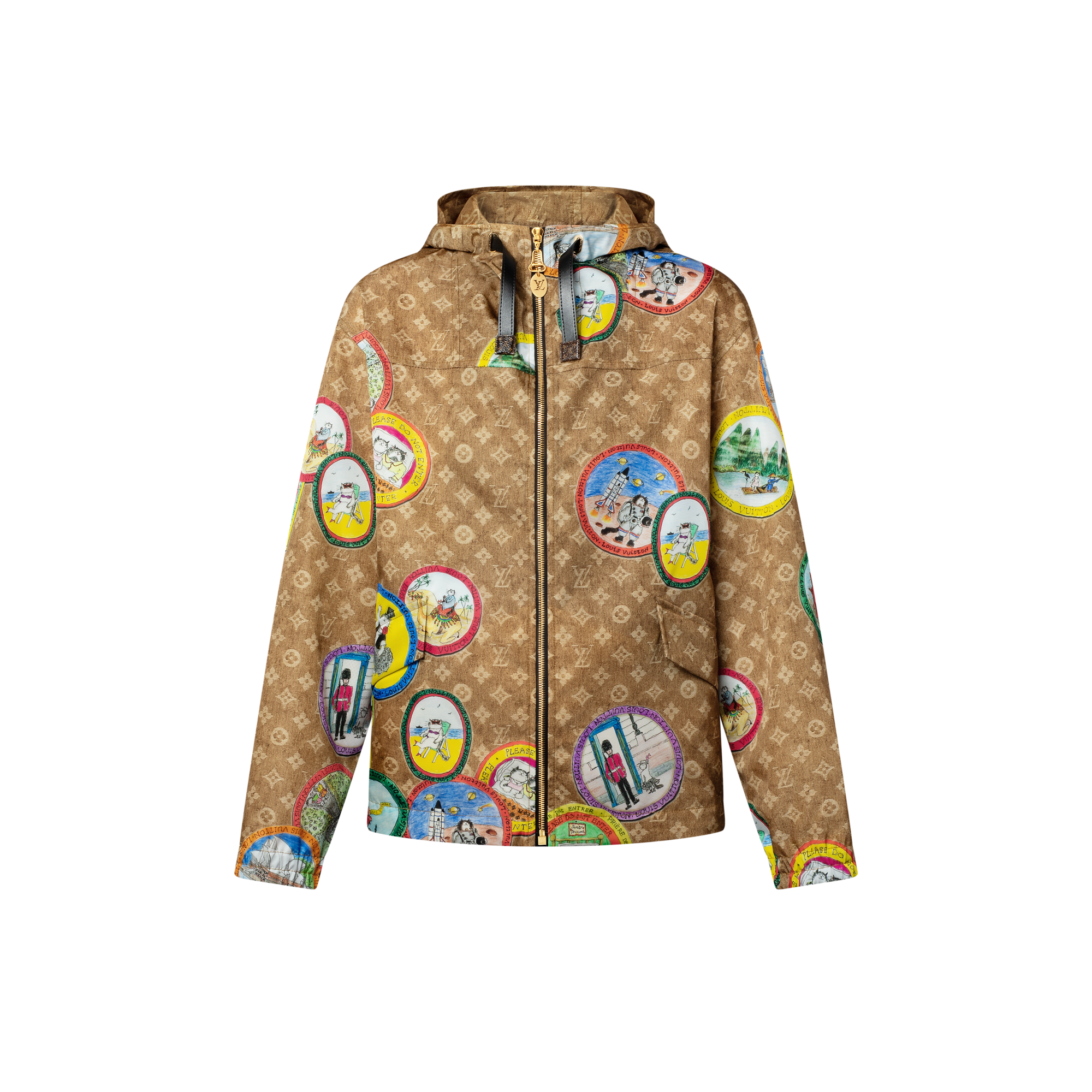 Monogram Cat Stamp Parka