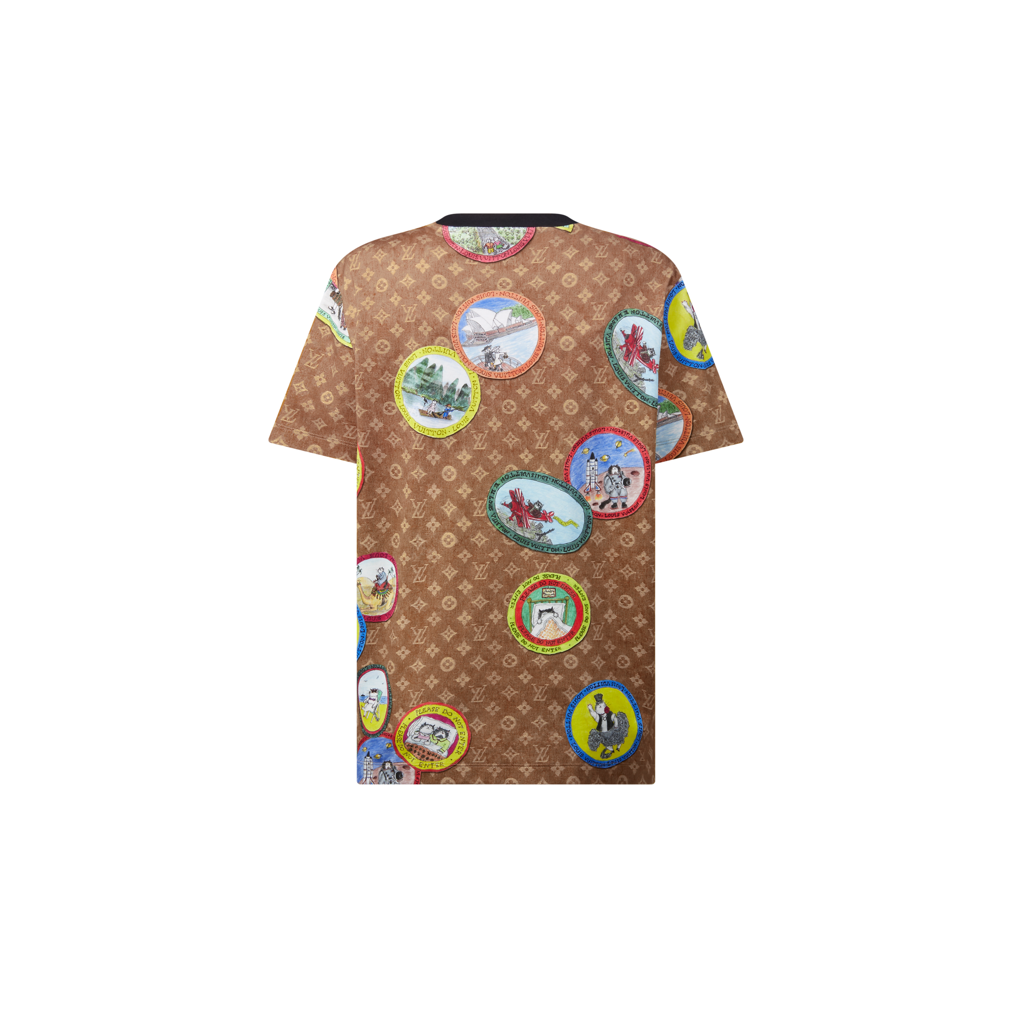 Monogram Cat Stamp T-Shirt