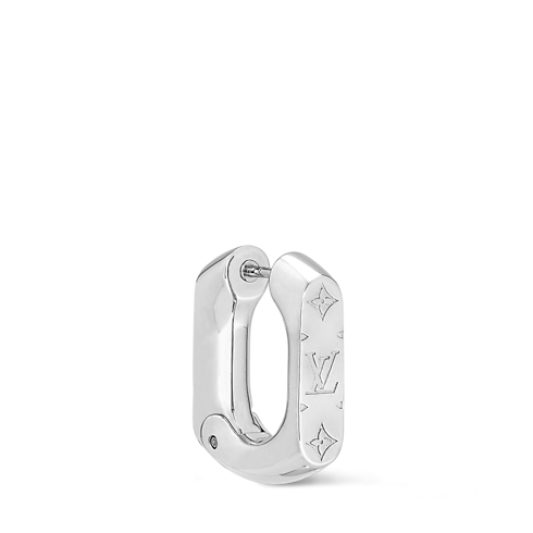 S00 Fashion Jewelry Earrings Monogram Chain Hoop Earring | Louis Vuitton ® (Product zoom)